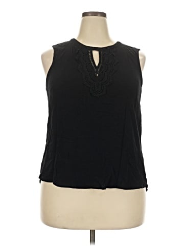 Pale Sky Sleeveless Blouse (view 1)