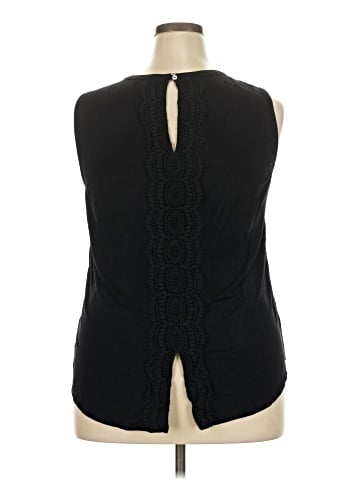Pale Sky Sleeveless Blouse (view 2)