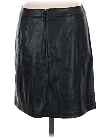 Ann Taylor LOFT Outlet Faux Leather Skirt (view 2)