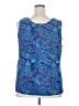 Roaman's Blue Sleeveless Top Size 18W - photo 2