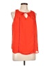 BCX 100% Polyester Orange Sleeveless Blouse Size L - photo 1