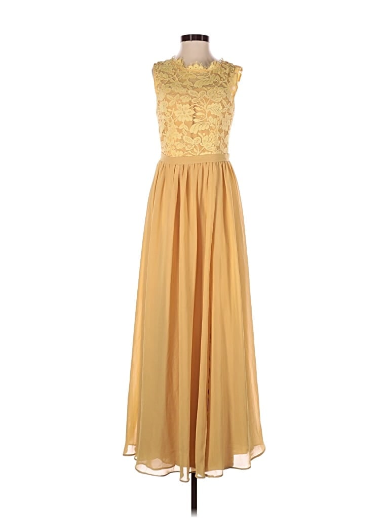 Pre-owned Jj's House Cocktail Dress In Gold