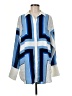 Ann Taylor LOFT 100% Polyester Color Block Blue Kimono Size M - photo 1