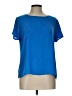 Ann Taylor LOFT Blue Short Sleeve Blouse Size Lg Petite - photo 1