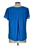 Ann Taylor LOFT Blue Short Sleeve Blouse Size Lg Petite - photo 2