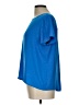 Ann Taylor LOFT Blue Short Sleeve Blouse Size Lg Petite - photo 5