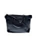 Unbranded 100% Leather Solid Blue Black Leather Tote One size - photo 1