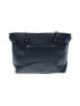 Unbranded 100% Leather Solid Blue Black Leather Tote One size - photo 3