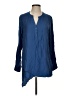 Soft Surroundings Blue Long Sleeve Blouse Size S - photo 1