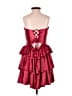 Unbranded 100% Polyester Hearts Red Cocktail Dress Size 4 - photo 2