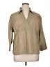 Cato Tan 3/4 Sleeve Blouse Size XL - photo 1