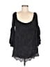 Altar'd State 100% Rayon Black 3/4 Sleeve Blouse Size M - photo 1