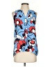 dalia 100% Polyester Blue Sleeveless Blouse Size S - photo 1