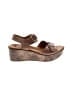 Korks 100% Leather Brown Wedges Size 6 - photo 1