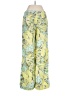 Nic + Zoe Tropical Yellow Silk Pants Size 2 - photo 2