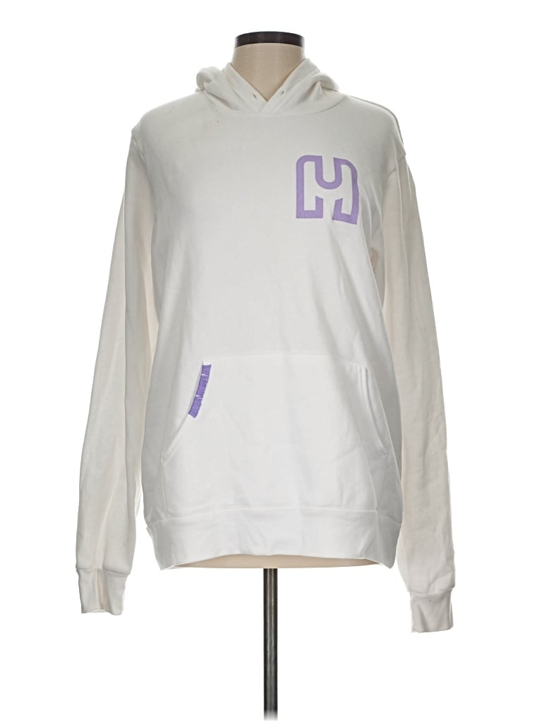 Pre-owned Bella+canvas Pullover Hoodie In White