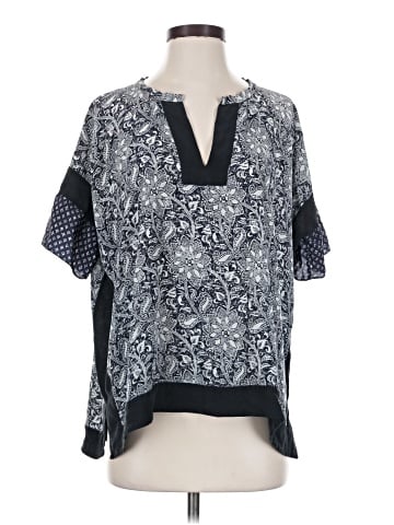 Rebecca Taylor Short Sleeve Silk Top (view 1)