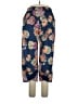 Unbranded Floral Blue Casual Pants Size XL - photo 1