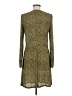 MNG 100% Polyester Animal Print Green Casual Dress Size 8 - photo 2