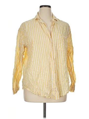 Only 3/4 Sleeve Button-Down Shirt (view 1)