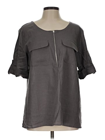 Anne Klein Short Sleeve Blouse (view 1)