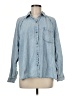 Every 100% Cotton Blue Long Sleeve Button-Down Shirt Size M - photo 1