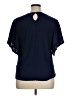 Zac & Rachel 100% Polyester Blue Short Sleeve Blouse Size XL - photo 2