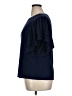 Zac & Rachel 100% Polyester Blue Short Sleeve Blouse Size XL - photo 5