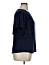 Zac & Rachel 100% Polyester Blue Short Sleeve Blouse Size XL - photo 4