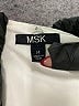 MSK 100% Polyester White Cocktail Dress Size 14 - photo 7