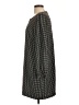 Lila Rose 100% Polyester Houndstooth Black Casual Dress Size 10 - photo 5