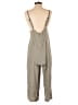 Buckle Solid Gray Jumpsuit Size S - photo 2