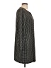 Lila Rose 100% Polyester Houndstooth Black Casual Dress Size 10 - photo 4