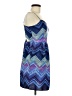 American Eagle Outfitters 100% Polyester Chevron-herringbone Blue Cocktail Dress Size 8 - photo 4
