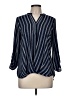 Blue Moon Blue Long Sleeve Blouse Size M - photo 1