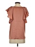 Worthington Brown Pink Short Sleeve Blouse Size S - photo 2