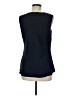 Nic + Zoe 100% Polyester Blue Sleeveless Blouse Size M - photo 2