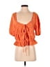 Louna Orange 3/4 Sleeve Blouse Size XS - photo 1