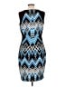 Jax Graphic Multi Color Blue Cocktail Dress Size 10 - photo 2
