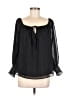 WAYF 100% Polyester Black Long Sleeve Blouse Size M - photo 1