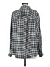 H&M Houndstooth Silver Long Sleeve Blouse Size L - photo 2