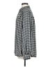 H&M Houndstooth Silver Long Sleeve Blouse Size L - photo 5