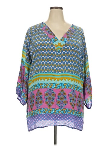 Tolani 3/4 Sleeve Blouse (view 1)