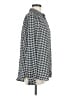 H&M Houndstooth Silver Long Sleeve Blouse Size L - photo 4