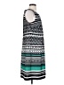 Perceptions Graphic Teal Casual Dress Size S - photo 4
