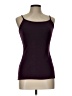 Express Solid Burgundy Tank Top Size L - photo 1