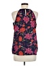Papermoon 100% Polyester Blue Sleeveless Blouse Size M - photo 2