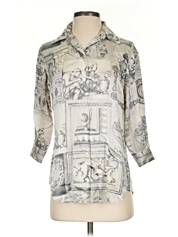 Ishyu 3/4 Sleeve Button-Down Shirt (view 1)