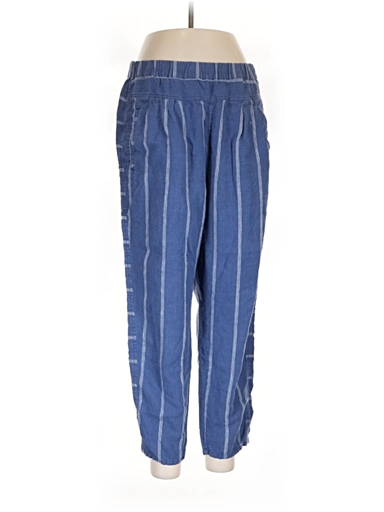 Pre-owned By Anthropologie Linen Pants In Blue