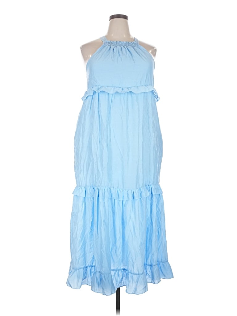 Pre-owned Unbranded Casual Dress In Blue